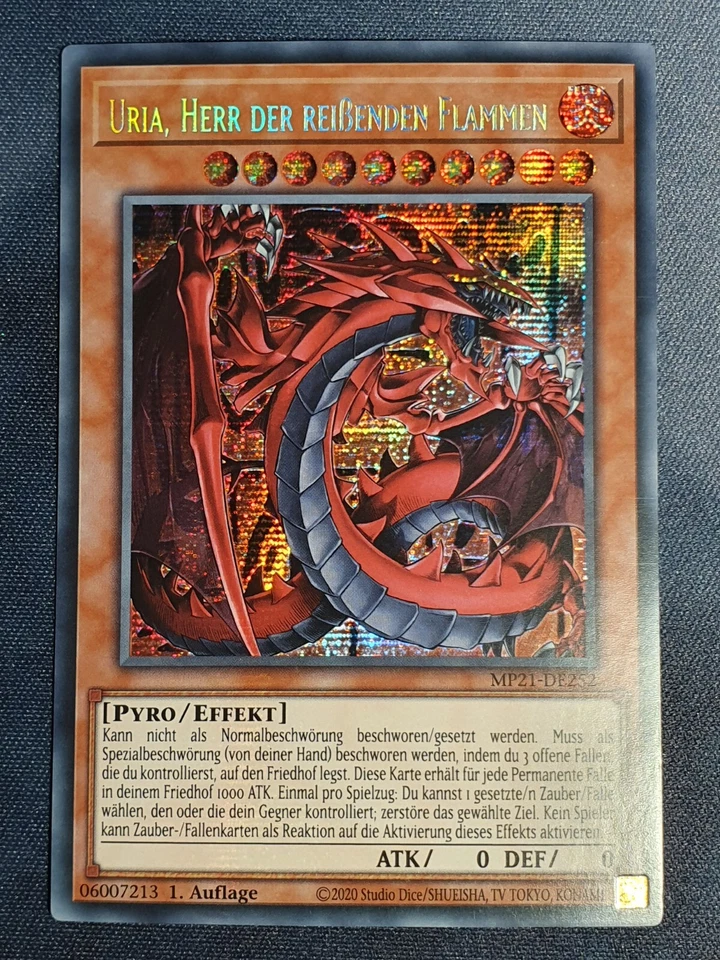Yugioh! Götterkarten Set Neu! 1. Auflage Uria Raviel Hamon Deutsch Secret Rare - Bild 3 von 4