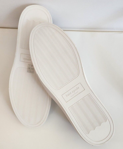 Kate Spade Andy Sneakers White Leather Size 8.5 B NEW - Picture 4 of 9