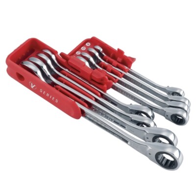 CRAFTSMAN V-SERIES Combination Ratchet Wrench Set, MM, 8 Piece (CMMT87375V)