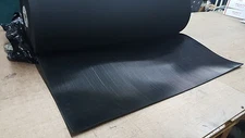 RIB RUBBER MATTING BLACK 1/4 THK X 48" WIDE