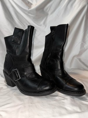 Harley-Davidson Vintage Women's Boulder Biker Leather Boots Stock#88351 Size: 6