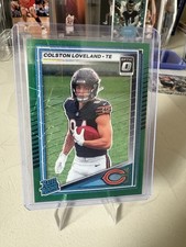 2025 Panini Donruss - Rated Rookie Colston Loveland #310 Optic Preview Green...