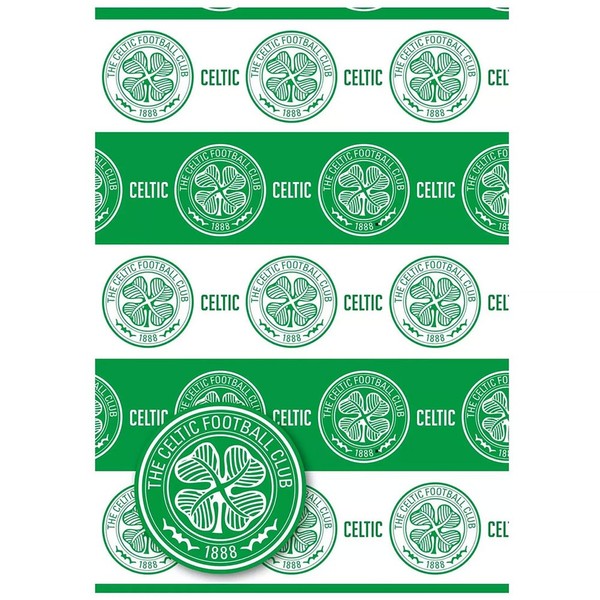 Celtic Fc - Text Gift Wrap - Cards Gift Wrap - F300Z-image