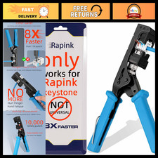 90  RJ45 Keystone Jack Punch Down Tool - Cat 6 Ethernet Connector, Effort-Saving