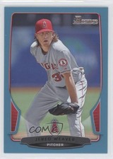 2013 Bowman Blue Border 21/500 Jered Weaver #9 0l2