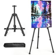 Portable Folding Art Easel Stand Adjustable Floor Tabletop Tripod For Painting
