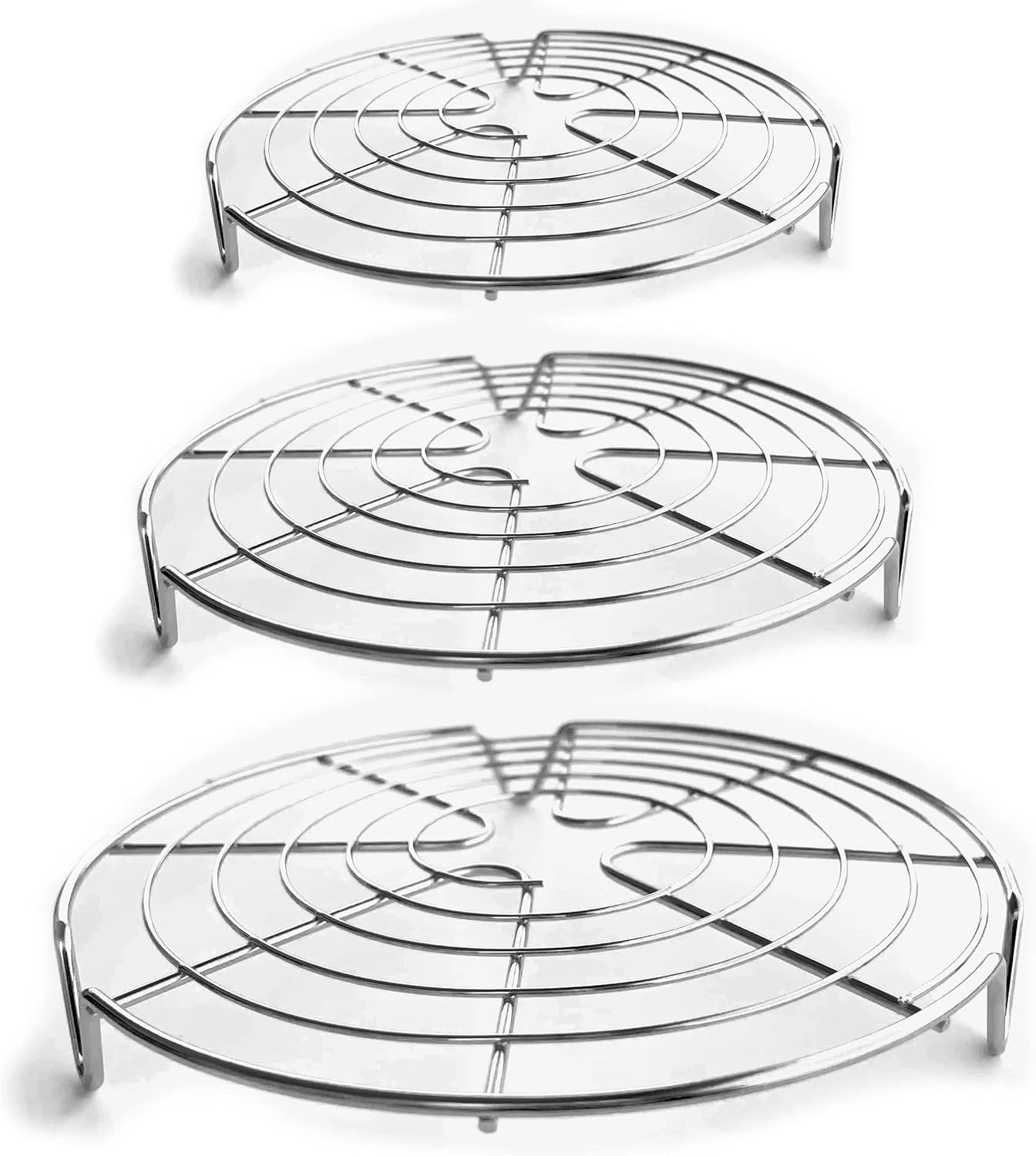 round Cooling Racks for Cooking & Baking, Stainless Steel Steamer Rack, Canning
Opens in a new windo