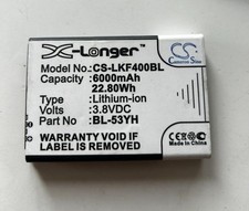 Battery Cameron Sino CS-LKF400BL LG G3 6000mAh BL-53YH