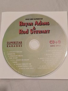 SKG-912 BRYAN ADAMS ROD STEWART SUPERSTAR KARAOKE CD+G DISC