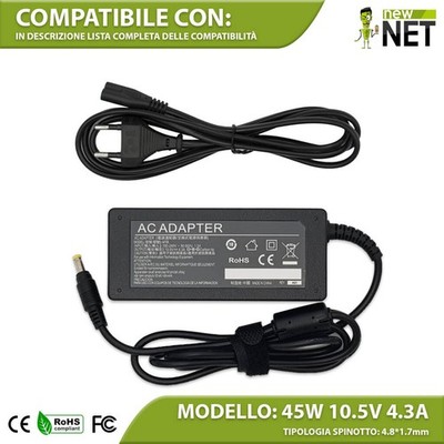 Trafo kompatibel mit Sony Vaio SVD13215CDB SVD132190X 45W 10,5V 4,3A
