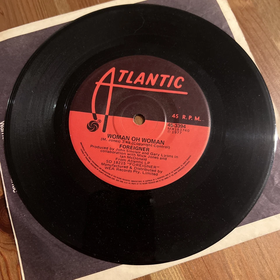 Foreigner - Feels Like The First Time 7", Vinyl Single Rare Australian Pressing - Image 2 of 4