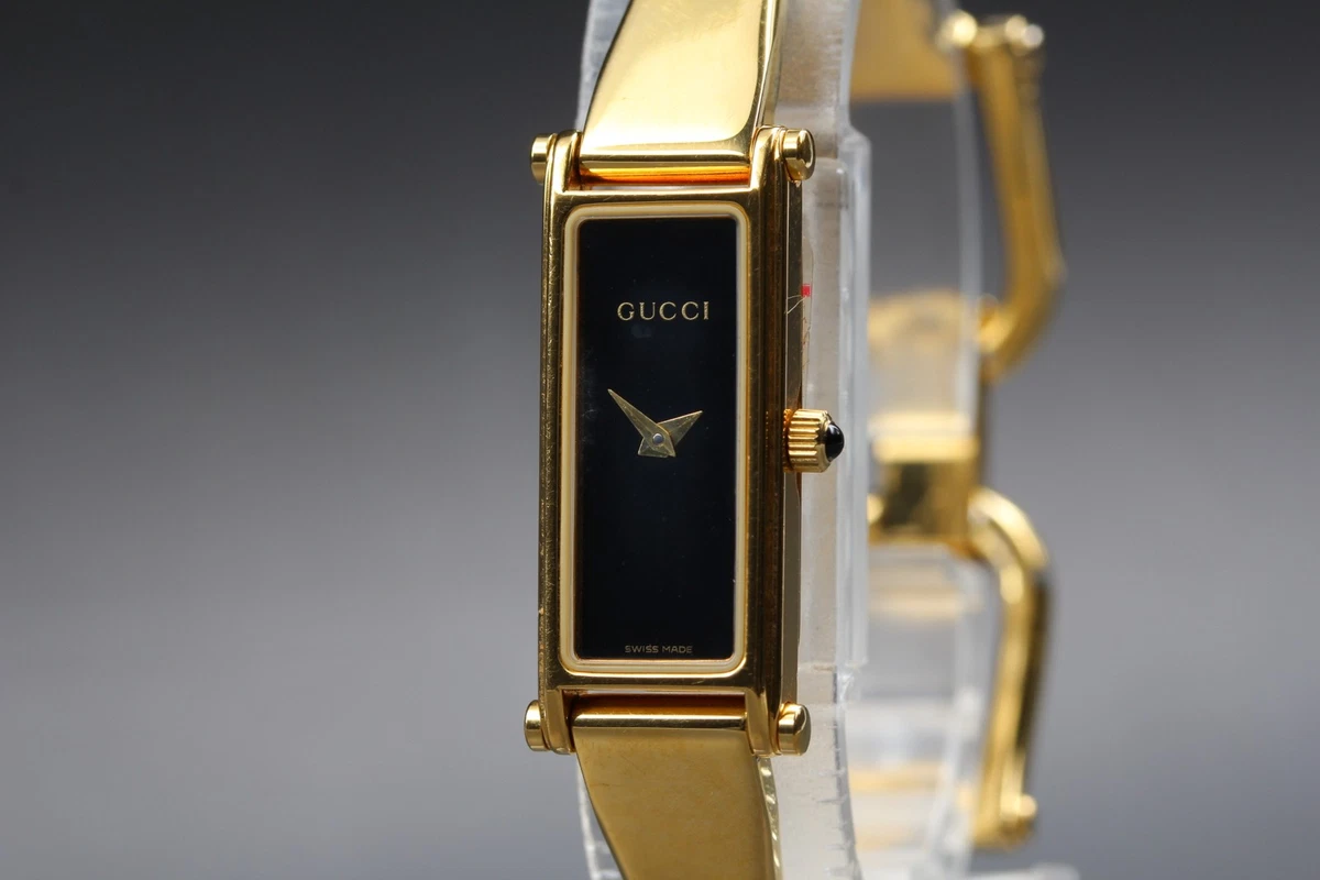 Gucci Gold Plated Case Rectangle Wristwatches for sale | eBay