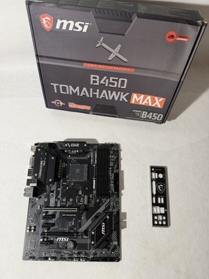 MSI B450 Tomahawk Max ATX Gaming Mainboard AM4 DDR4 m.2 USB 3.2 Gen 2 HDMI #55