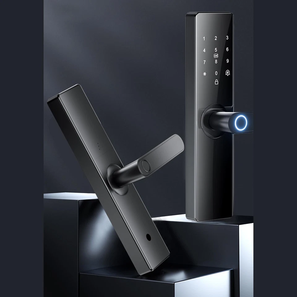 Keyless Entry Door Lock Biometric Fingerprint Recognition Wifi Door Handle Smart - image 4 of 4
