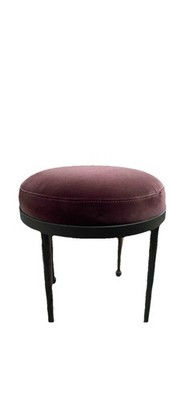 Accent Stool Crete Pebble Surrey Plum Stool New In Box MRSP $699mid Century Mod