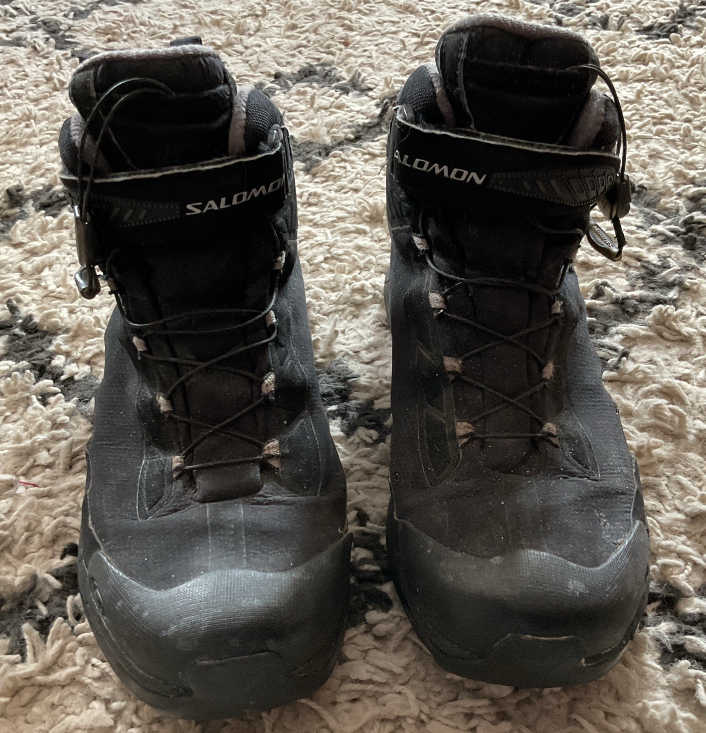 Stivali Salomon DEEMAX 2 WP da trekking Quicklace impermeabili neri taglia W 9 Thinsulate