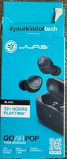 FLASH SALE USB-C JLAB GO POP True Wireless Earbuds Black  - Openbox