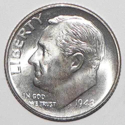 1948 S Roosevelt Dime CHOICE BRILLIANT UNCIRCULATED (J296)