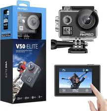 AKASO Action Camera V50Elite 4k60fps Touchscreen with WiFi, Voice Control, [NEW]