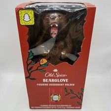 OLD SPICE BEARGLOVE FIGURINE DEODORANT HOLDER BEAR W/ 1 STICK BRAND NEW IN BOX