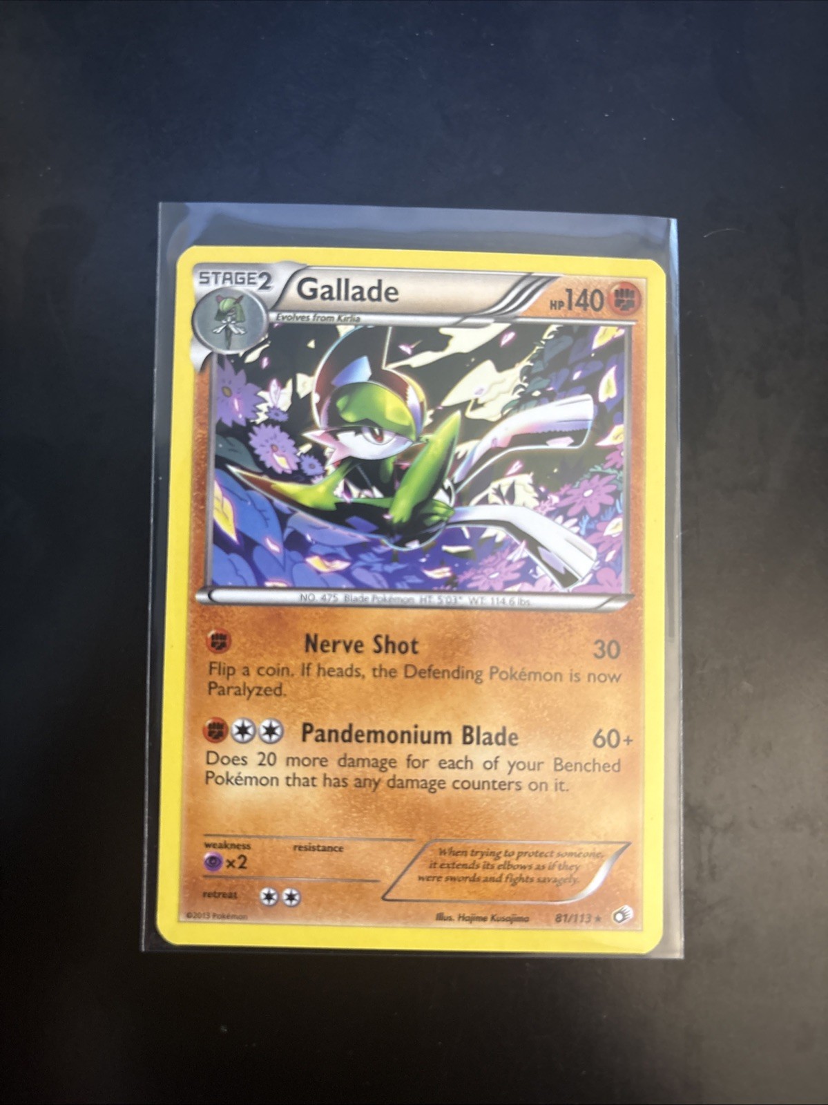 Gallade 81/113 Legendary Treasures Regular LP Condition