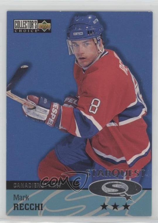 1997 Upper Deck Collector's Choice Starquest 3 Star Mark Recchi #SQ75 HOF 0rs6