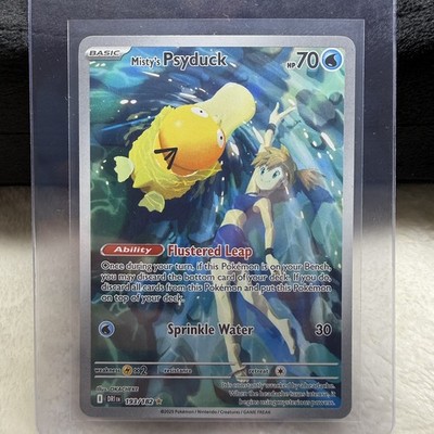 Mistys Psyduck 193/182 SV10 MINT Destined Rivals HOLO FULL ART