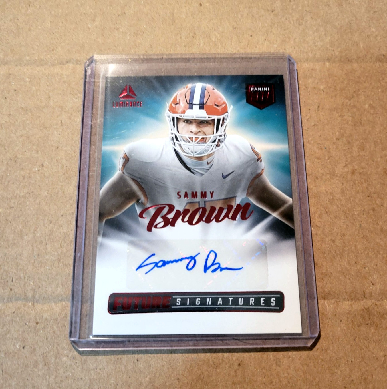 2025 Luminance Sammy Brown Future Signatures NIL Auto Red SP