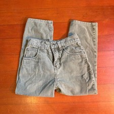Youth Vintage 90s Grey/Green Corduroy Straight Leg Pants kids size 6 