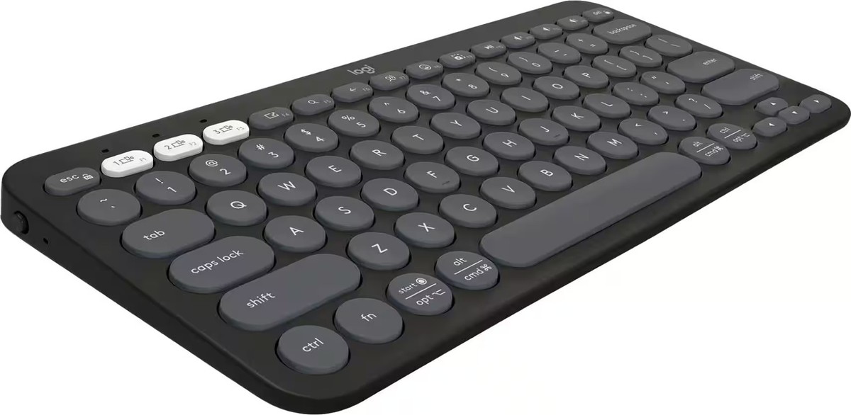 Logitech Bluetoothキーボード QWERTY Logitech - Pebble Keys 2 Slim TKL Wireless Scissor Keyboard for