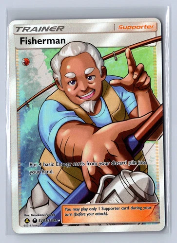 2019 Pokemon Hidden Fates Shiny Vault Fisherman #SV83/SV94