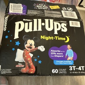 Huggies Pull-Ups Night*Time Boys Training Pants 3T-4T, 60 Ct, Mickey