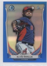 2014 Bowman Chrome Prospects Blue Refractor 122/250 Elvis Araujo #BCP83 0c4