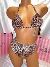 Victorias Secret Swim Suit Triangle Bikini Crushed Velvet W/Brazilian Bottoms