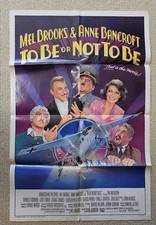 To Be or Not To Be 1983 Mel Brooks ORIGINAL rare style B Intl one-sheet poster