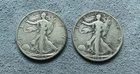 (2) 1928 S Walking Liberty Half Dollars (2) 1932 Washington Quarters