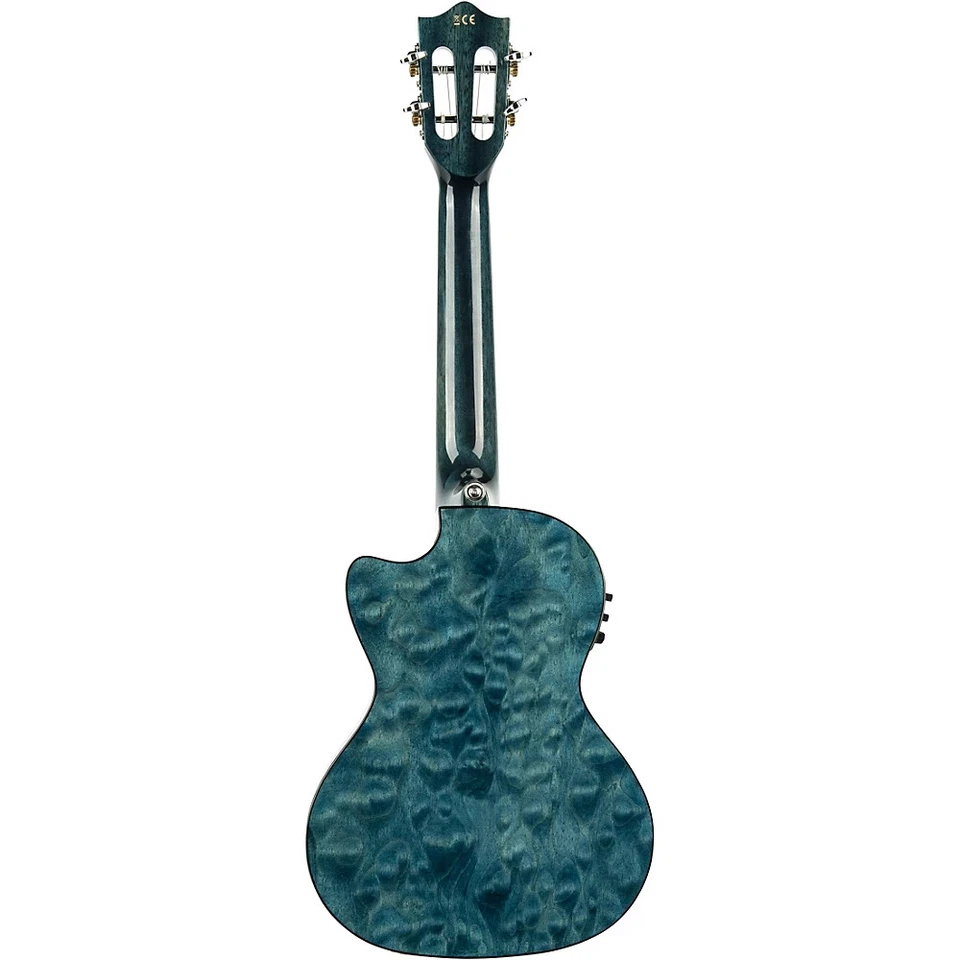 Ukelele Lanikai QM-CET Acolchado Arce Tenor A/E Transparente Azul 197881351533 RF Foto 2 de 3