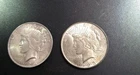 90% Silver Peace Dollar Lot Of 2 Coins 1923 PHILADELPHIA