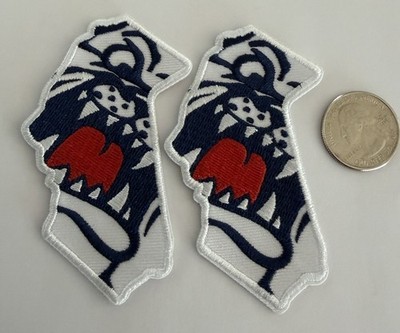 2- Bulldogs  Embroidered Iron On Patches.  3  X 2  Awesome!