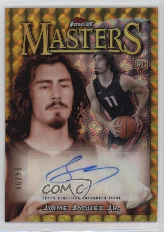 2023-24 Finest Gold Geometric Refractor 46/50 Jaime Jaquez Jr Rookie Auto RC 5i3