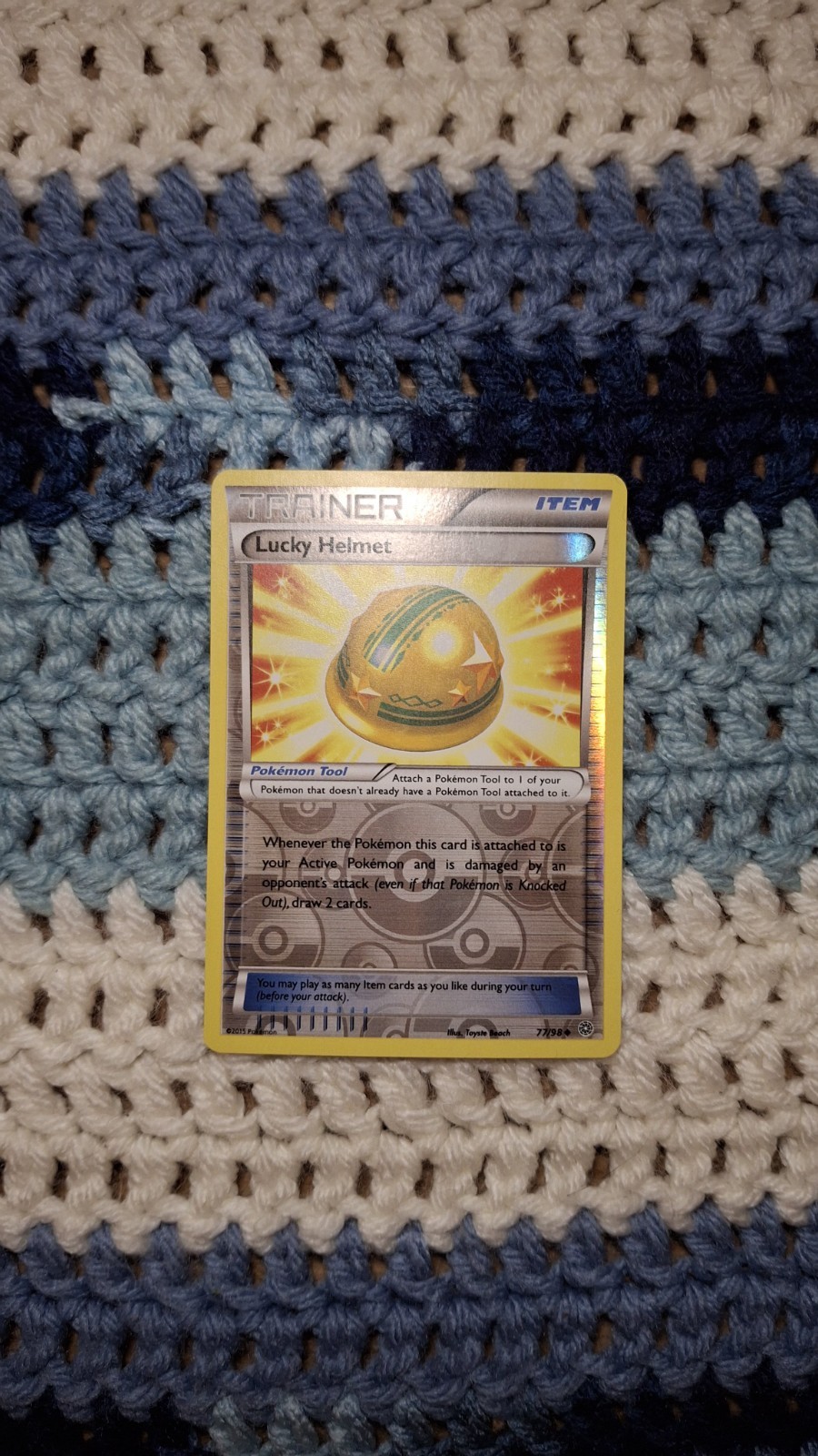Pokémon TCG: Lucky Helmet - 77/98 - XY: Ancient Origins - Reverse Holofoil - LP