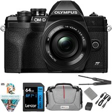 OM Digital Solutions OM-D E-M10 Mark IV Camera w/ ED 14-42mm Lens 64GB Bundle