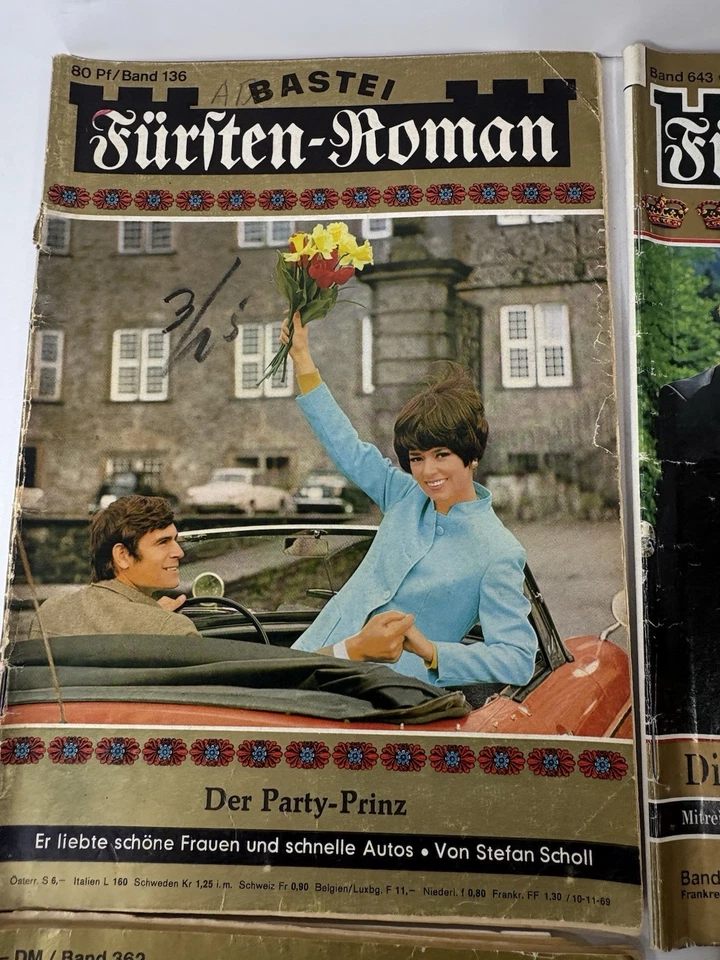 Vintage 10x Lot Romanhefte German Deutsch Romance Magazines BASTEI Furften  G-41 Foto 2 de 4