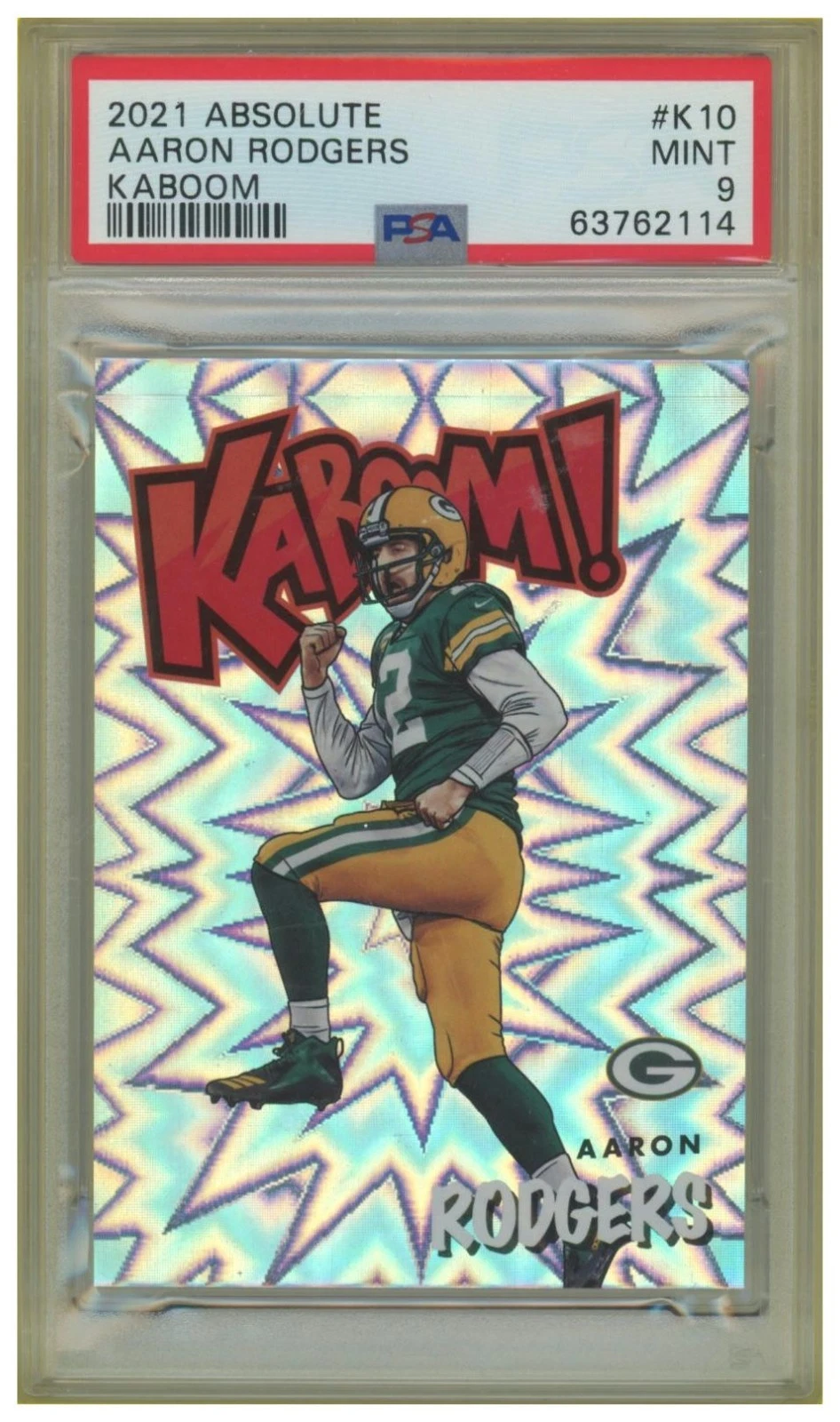 2021 Panini Absolute Aaron Rodgers Kaboom #K10...