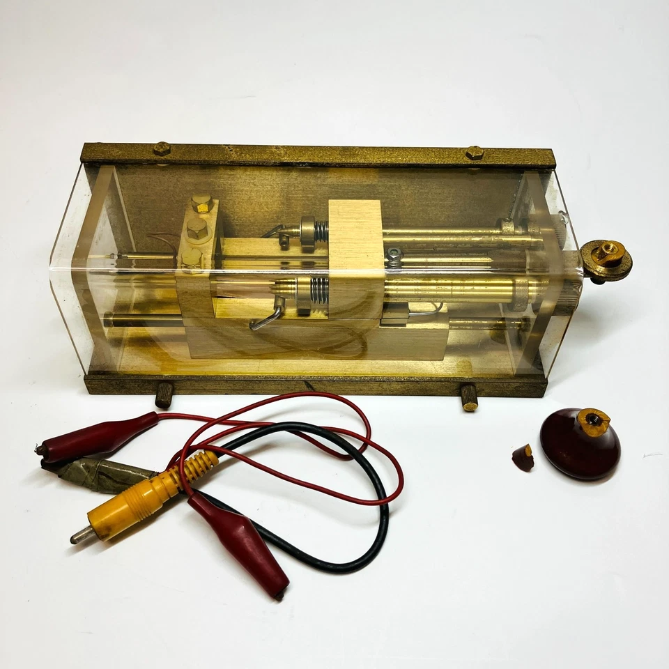 Hi-Mound HSK-910 Morse Code Telegraph Key Manual CW Ham Radio Japan Used - Image 2 of 4