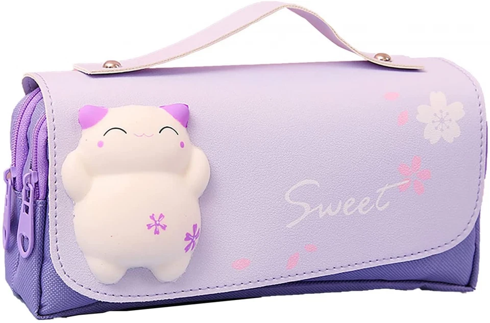 Kawaii Pencil Pouch Cute School Supplies Pen Bag Pencil Case Pencil Box With Sof - Image 2 of 4