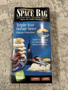 Original Space Bag Vacuum Seal  Storge Packs 1Large & 1 Jumbo NEW