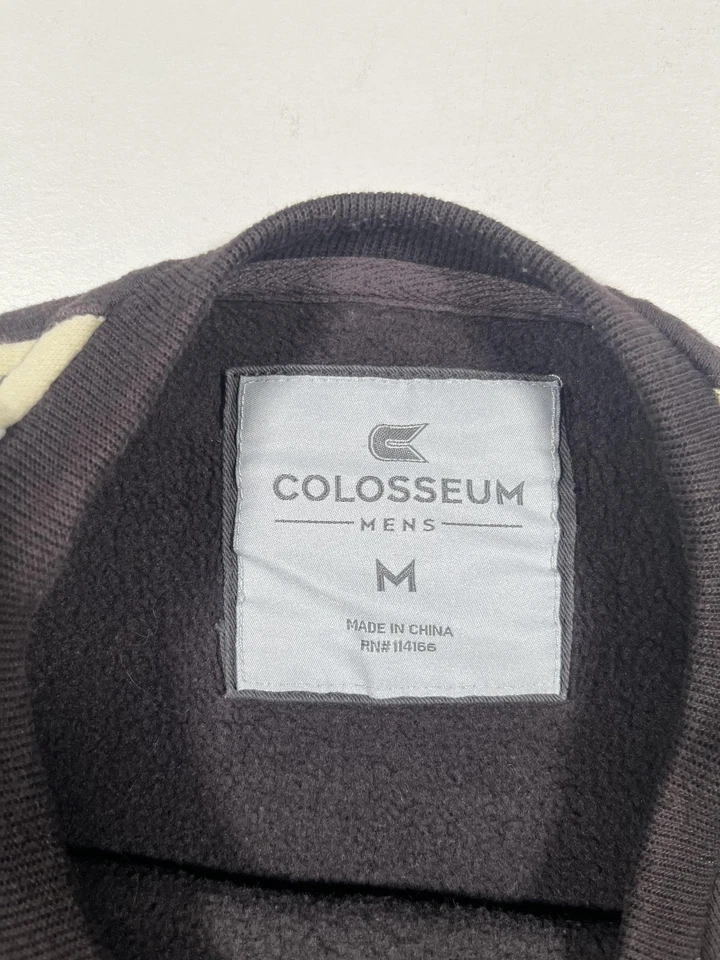 Sudadera Wofford Terriers Para Hombres Mediana Marrón NCAA College Coliseo Cuello Redondo Foto 3 de 4