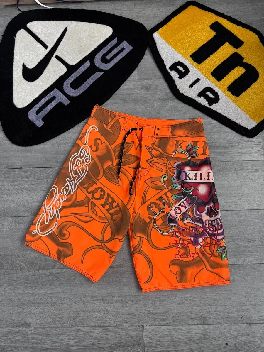 Pantaloni della tuta svasati in velluto nero Ed Hardy Y2K - Skull Tattoo (taglia L) Tutti i prezzi degli articoli includono le tariffe statunitensi - Italia