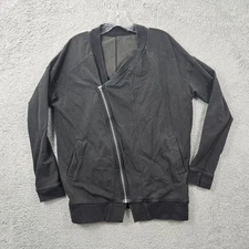 Lululemon Athletica Women's Mula Bundle Asymmetric Zip Black Jacket Size 10